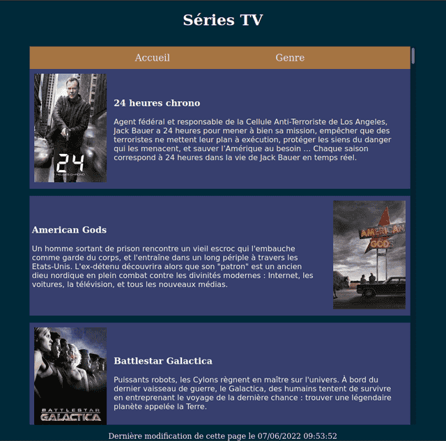 Séries Télévisées