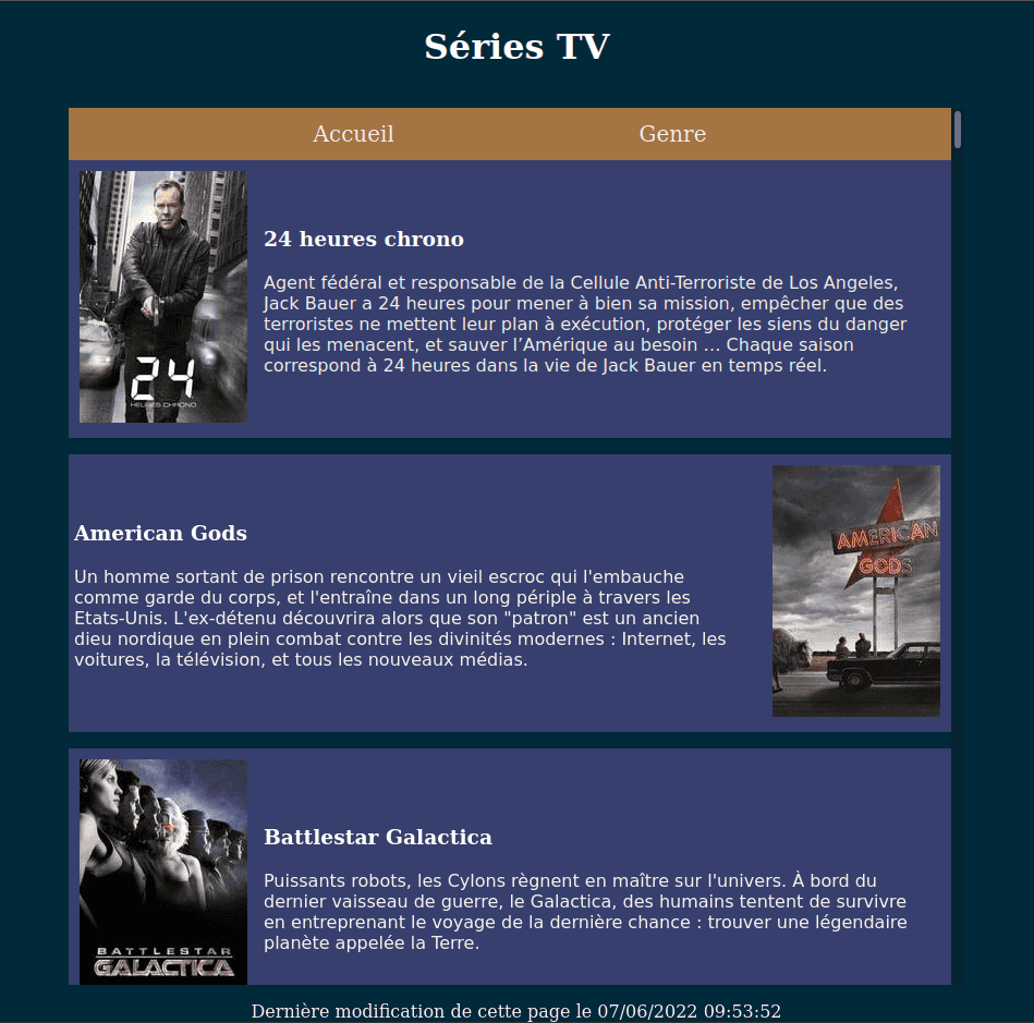 Séries Télévisées