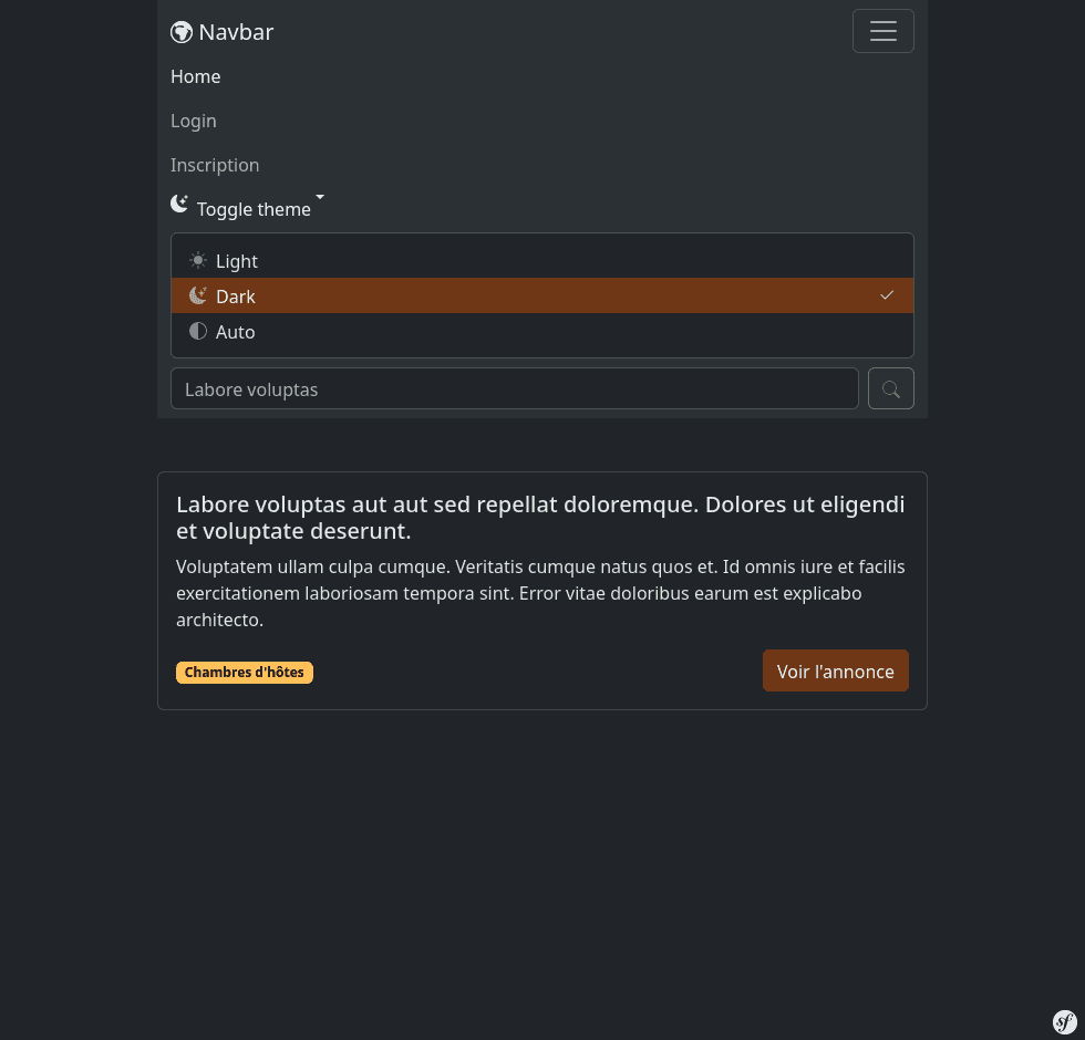 Capture d'écran du site de petites annonces
